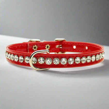 Patent Jewel Beverly Dog Collar - Dog Collars - Patent