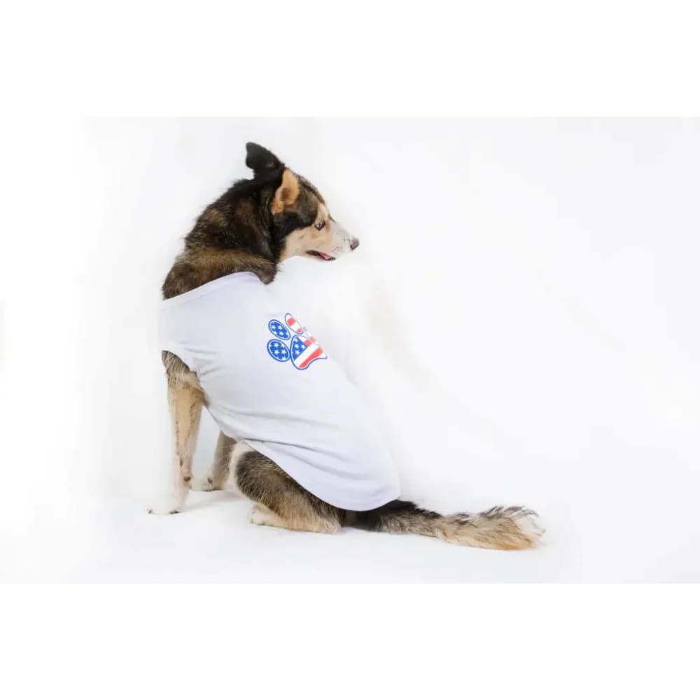 Patriotic Paw Dog Shirt - Pet Shirt