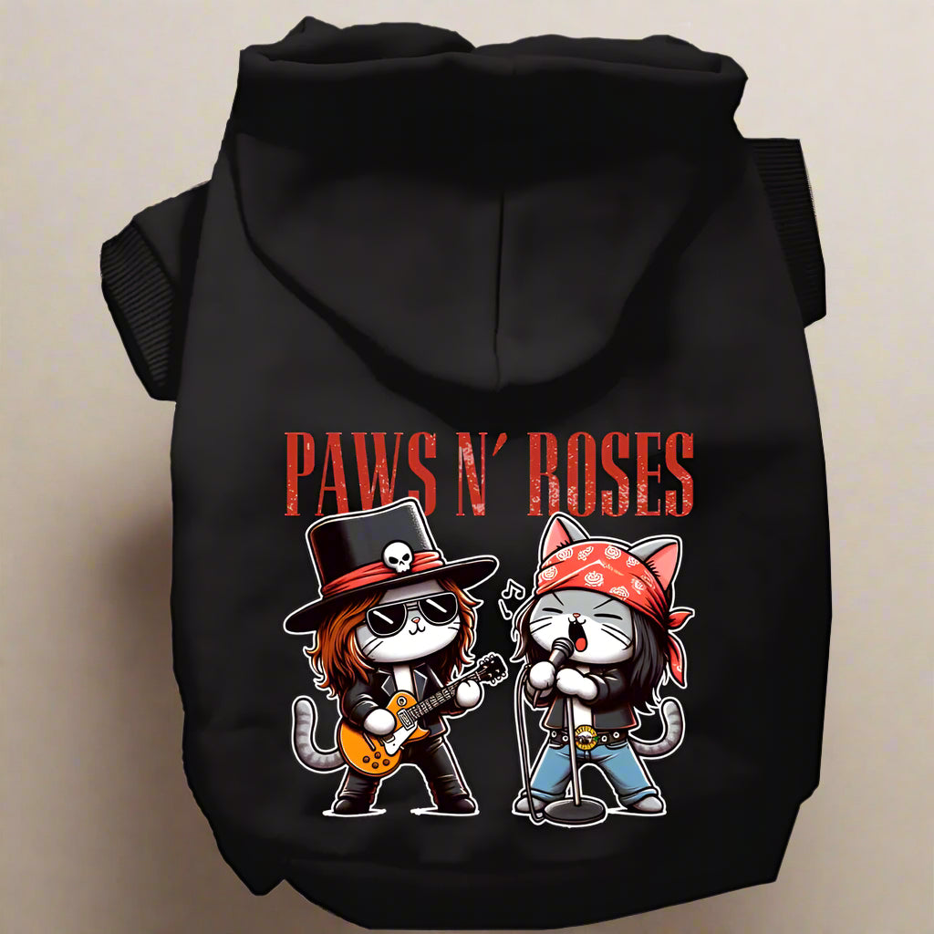 Paws N’ Roses Pet Hoodie - Pet Hoodies
