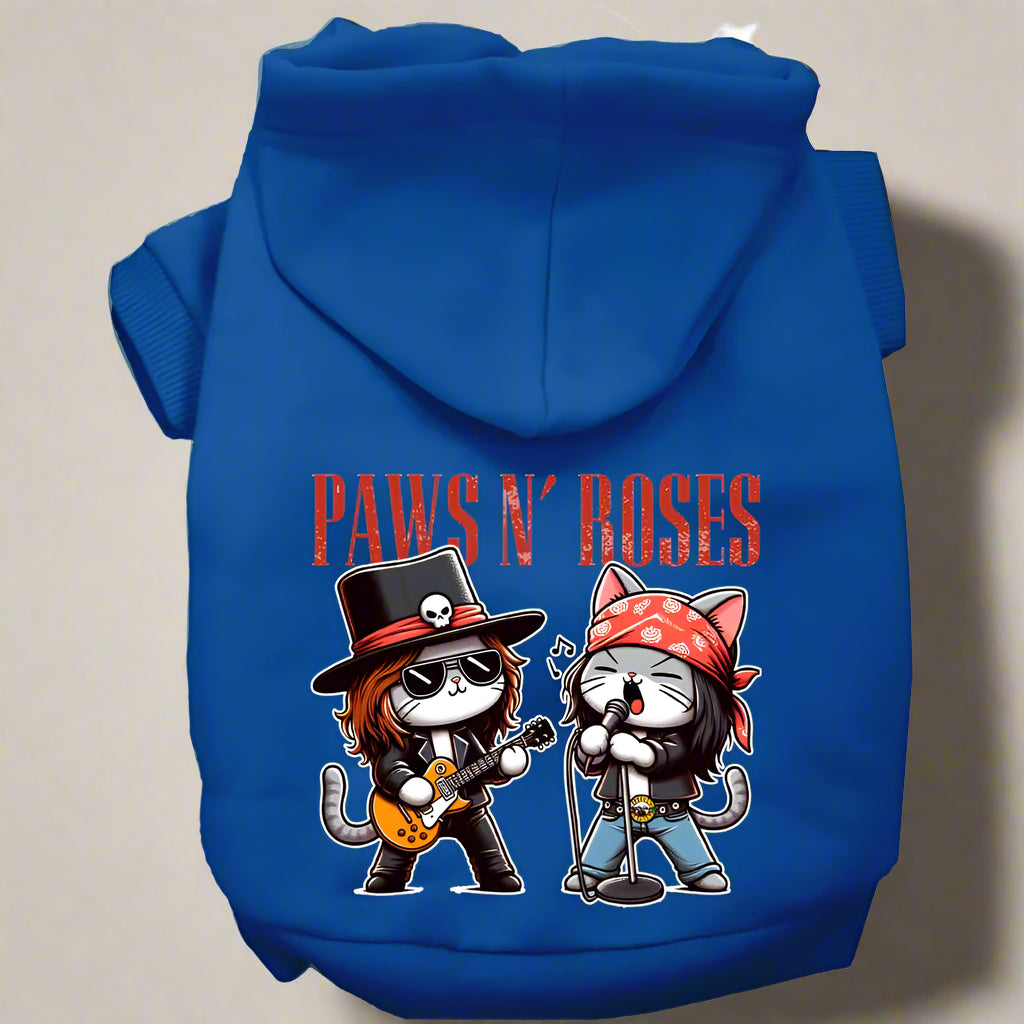 Paws N’ Roses Pet Hoodie - Pet Hoodies