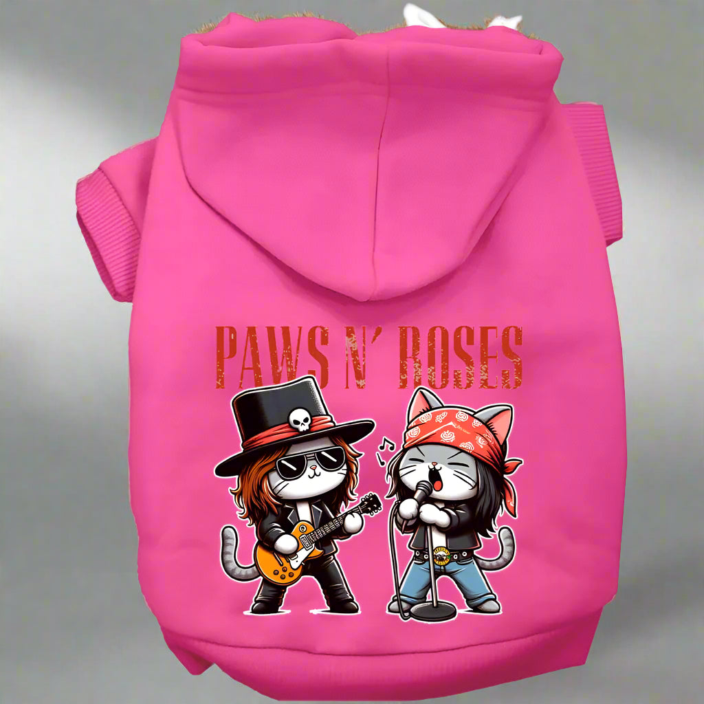 Paws N’ Roses Pet Hoodie - Pet Hoodies
