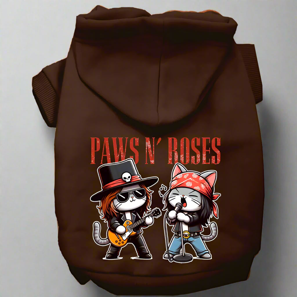 Paws N’ Roses Pet Hoodie - Pet Hoodies