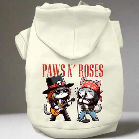 Paws N’ Roses Pet Hoodie - Pet Hoodies
