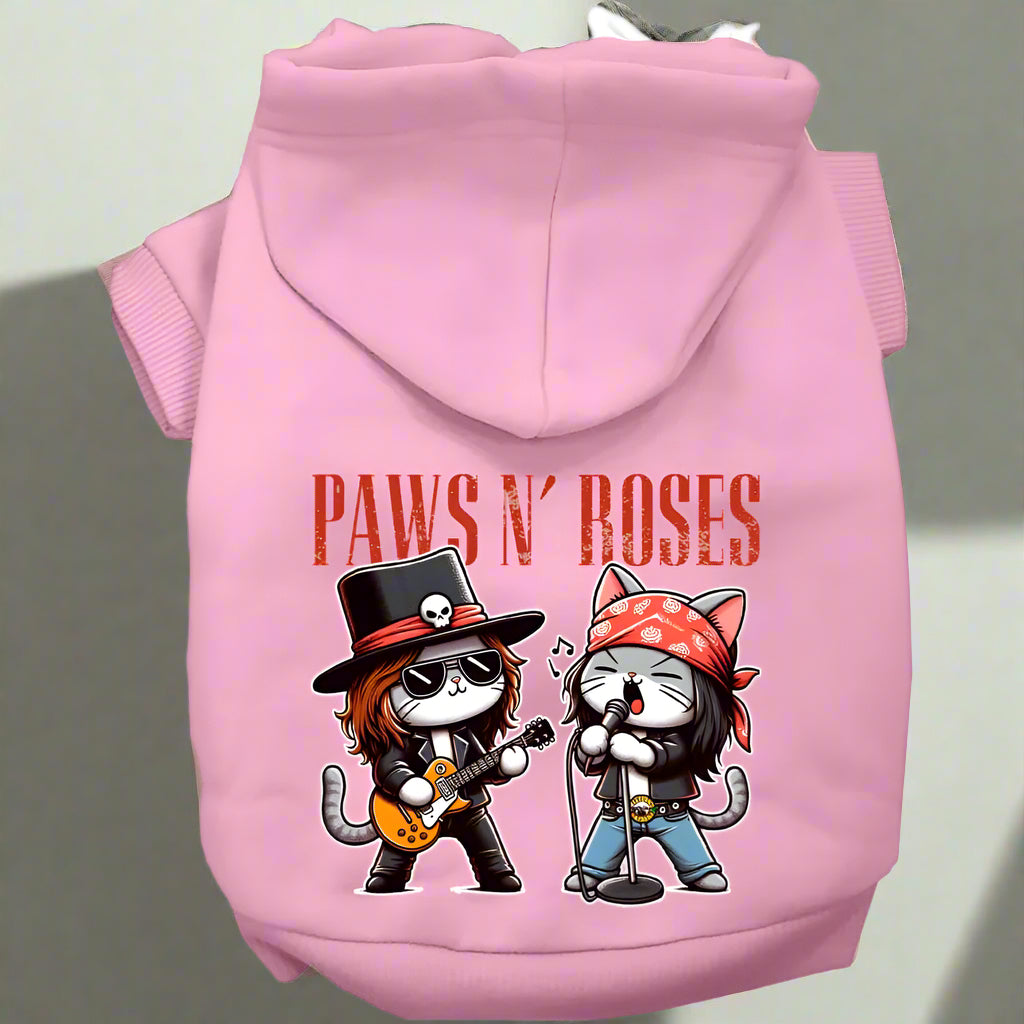 Paws N’ Roses Pet Hoodie - Pet Hoodies