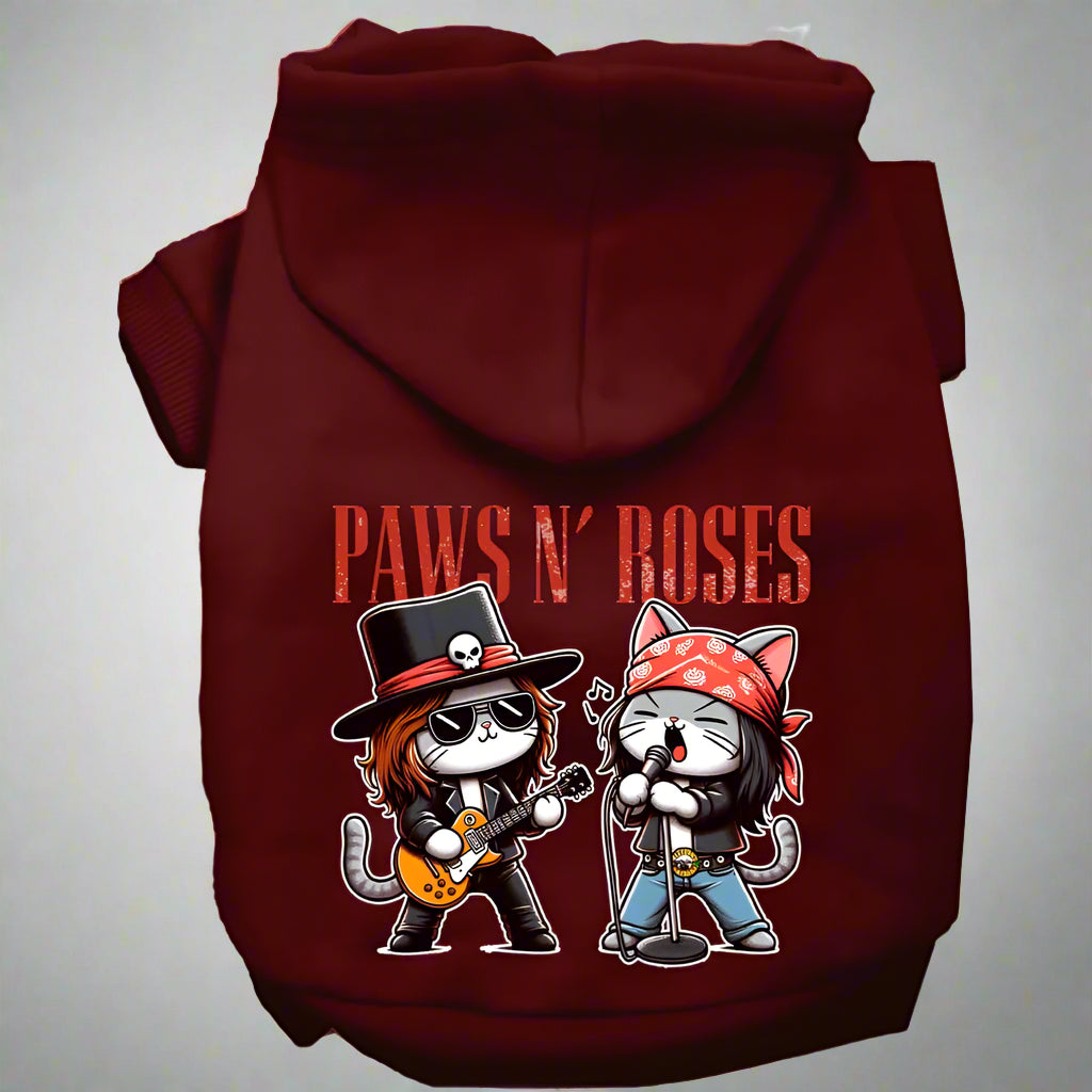 Paws N’ Roses Pet Hoodie - Pet Hoodies