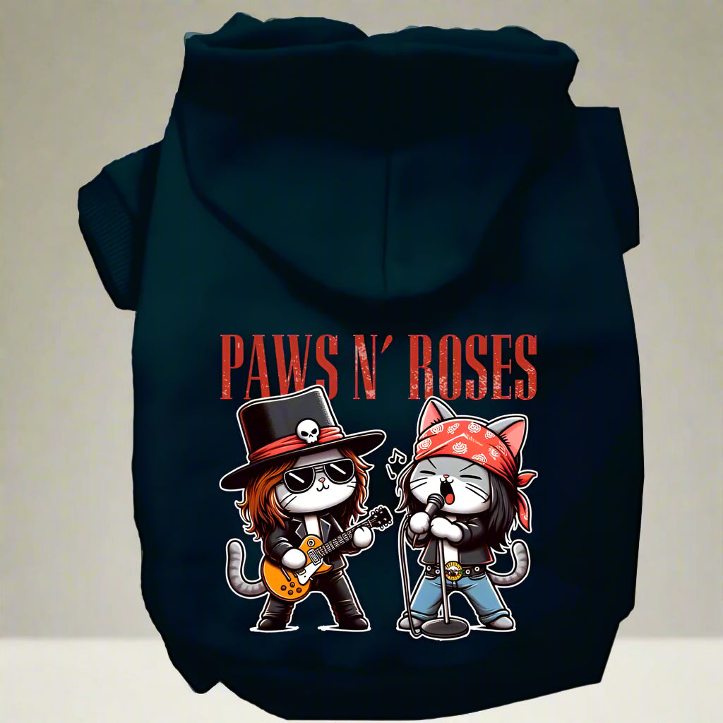 Paws N’ Roses Pet Hoodie - Pet Hoodies