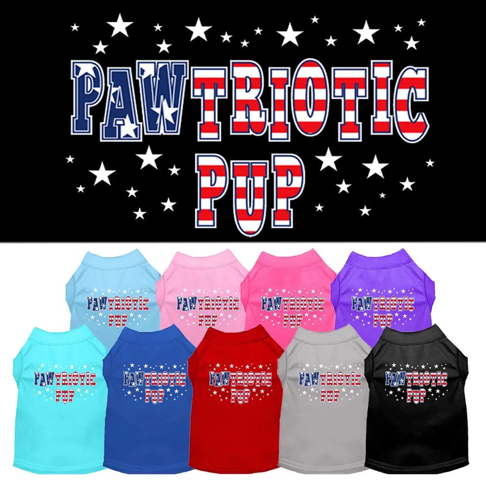 Pawtriotic Pup Dog Shirt - Pet Shirt