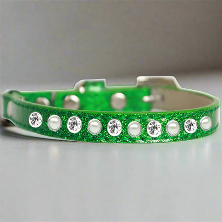 Pearl And Clear Jewel Ice Cream Cat Safety Collar - Cat