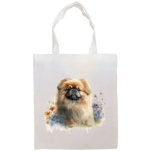 Pekingese Canvas Tote Bag - Tote Bag