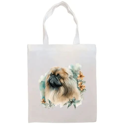 Pekingese Canvas Tote Bag - Tote Bag