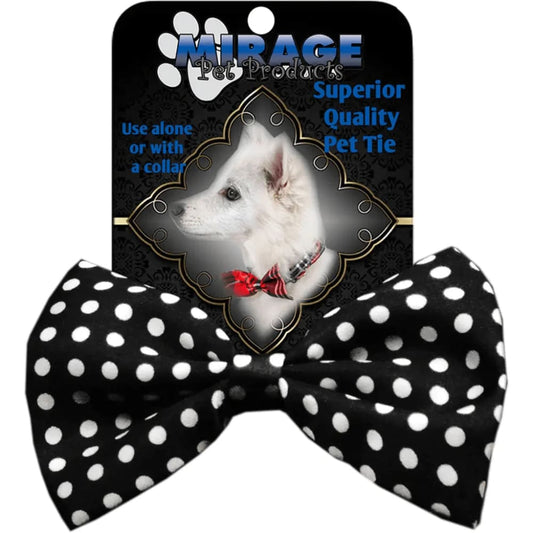 Pet Bow Tie Swiss Dot Black - Pet Bow Tie