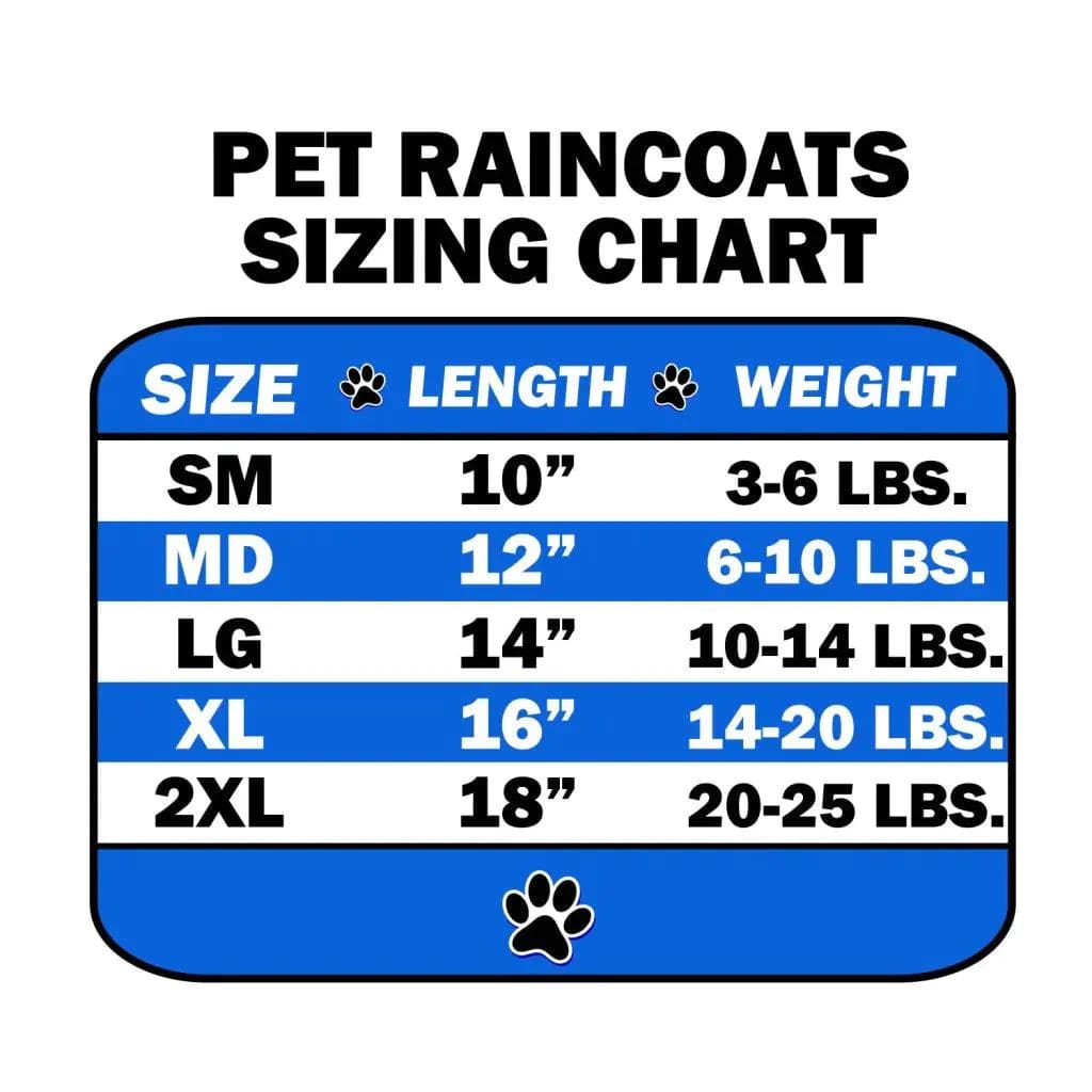 Pet Raincoat Blue - Raincoat