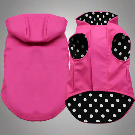 Pet Raincoat Bright Pink - Pet Raincoat