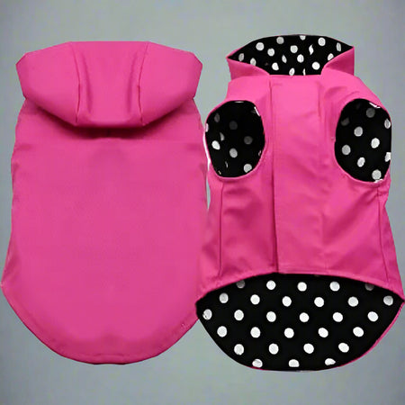 Pet Raincoat Bright Pink - Pet Raincoat