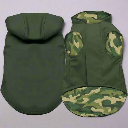 Pet Raincoat Hunter Green - Pet Raincoat