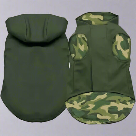 Pet Raincoat Hunter Green - Pet Raincoat