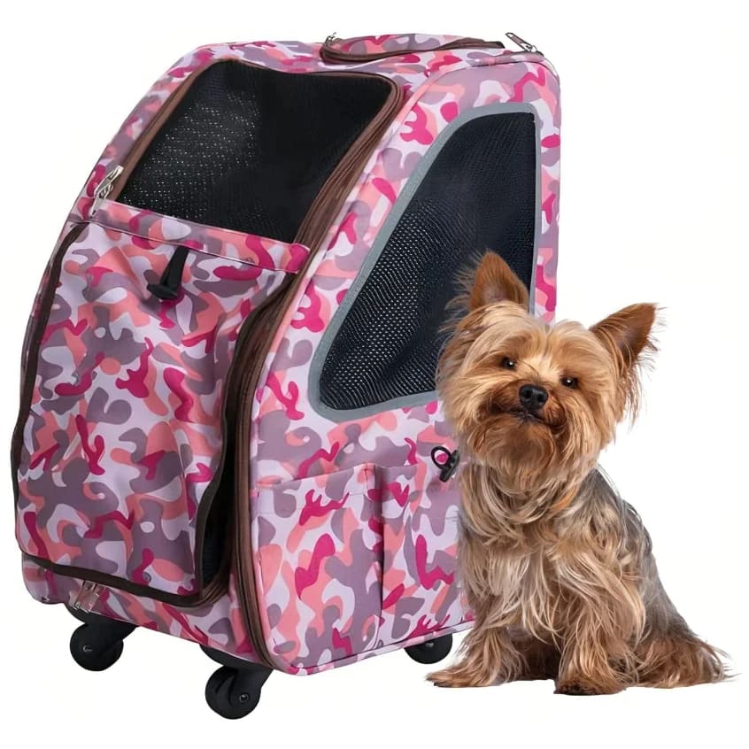 Petique 5-in-1 Pet Carrier for Dogs Cats and Small Animals