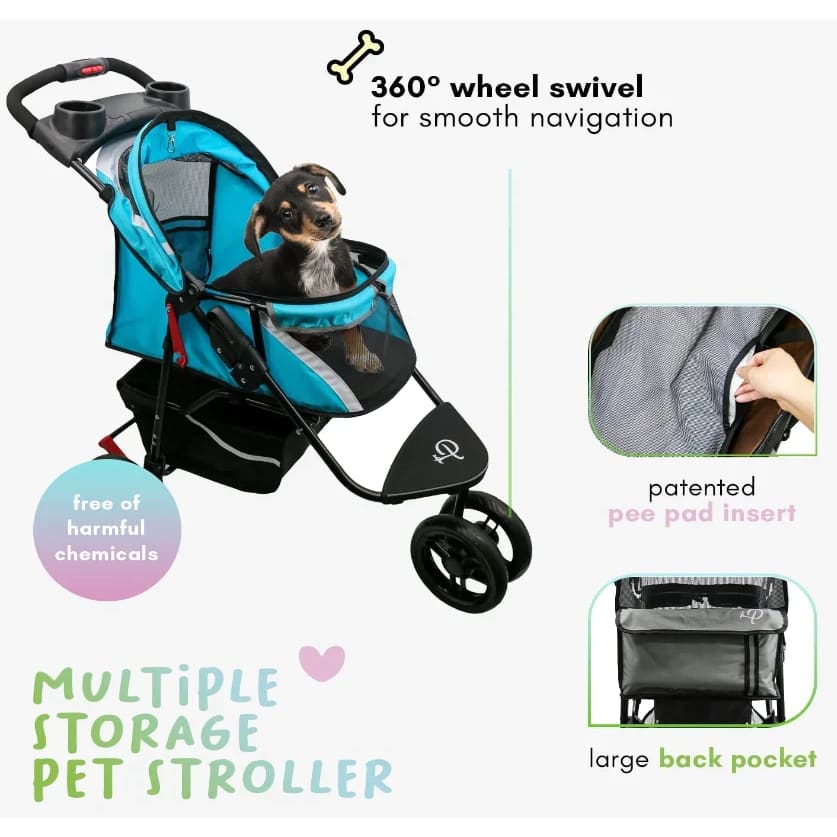 Petique Revolutionary Pet Stroller for Dogs and Cats