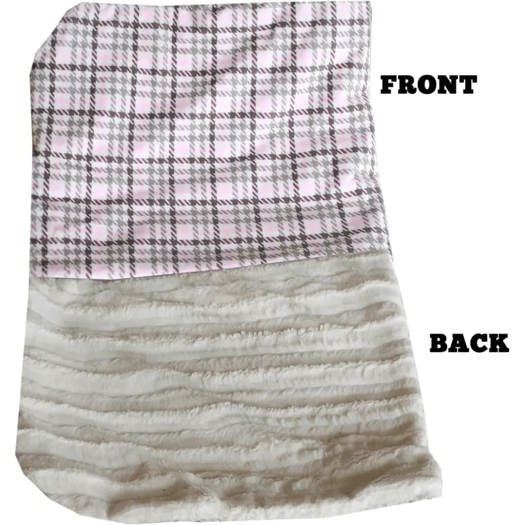 Pink Plaid Pet Blanket