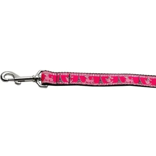 Poodles In Paris Nylon Dog Collar & Leash - Dog Collars