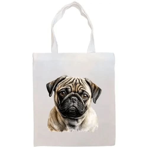 Pug Canvas Tote Bag - Tote Bag