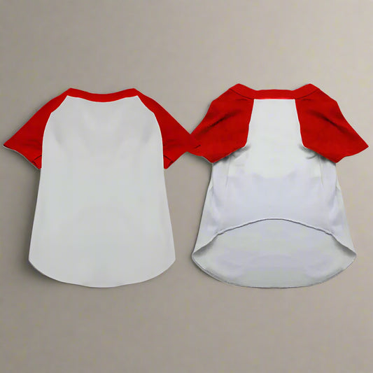Raglan Baseball Pet Shirt - Pet Shirt