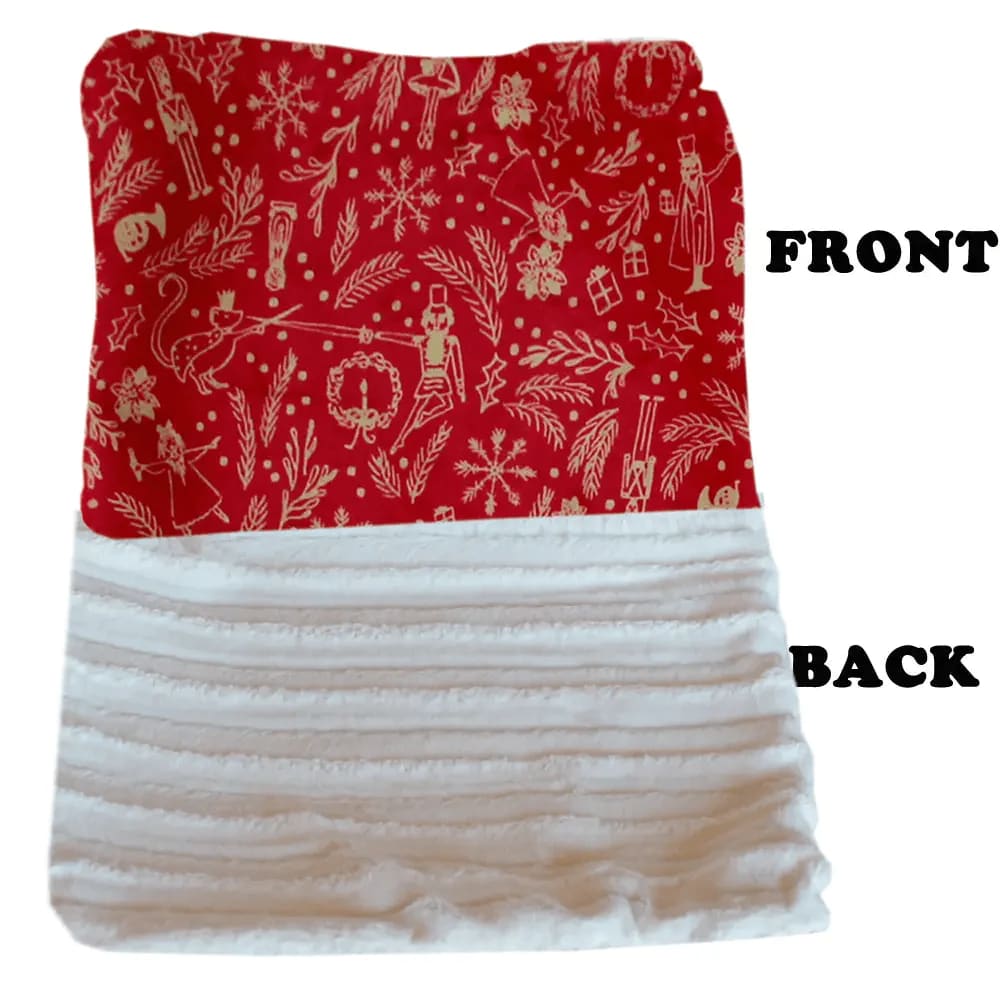 Red Holiday Whimsy Pet Blanket