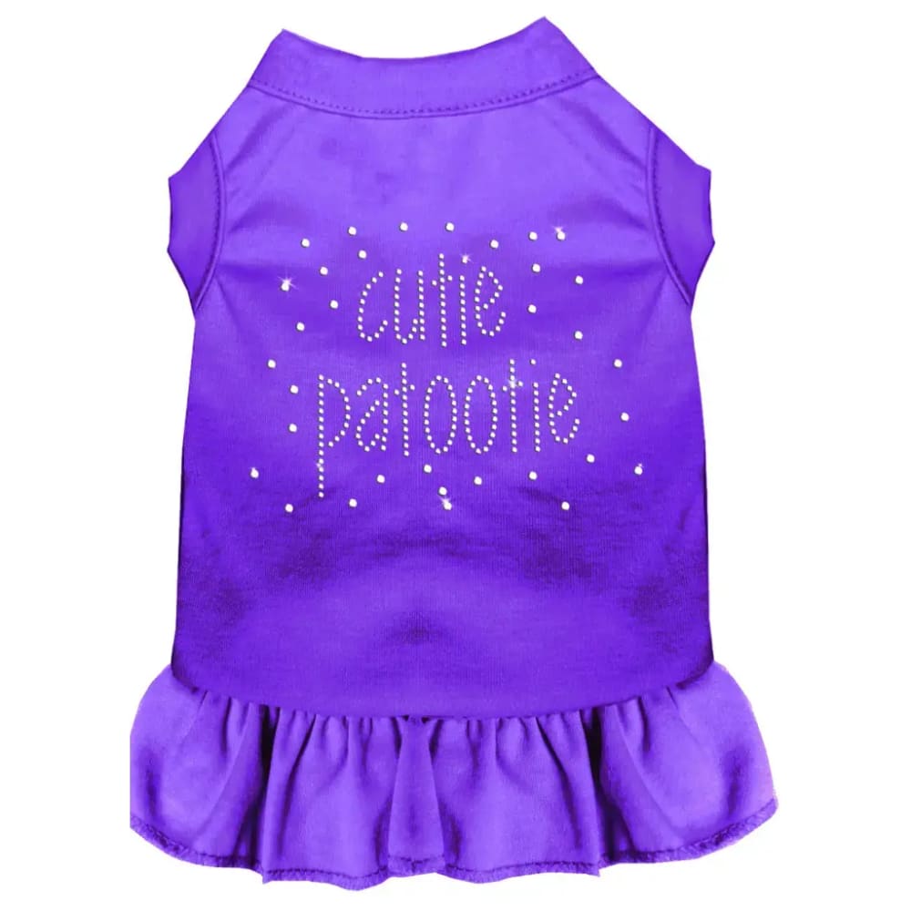 Rhinestone Cutie Patootie Pet Dress - Pet Dress