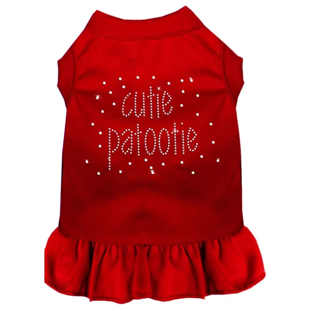 Rhinestone Cutie Patootie Pet Dress - Pet Dress
