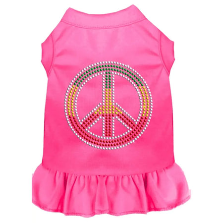 Rhinestone Rasta Peace Dog Dress - Pet Dress