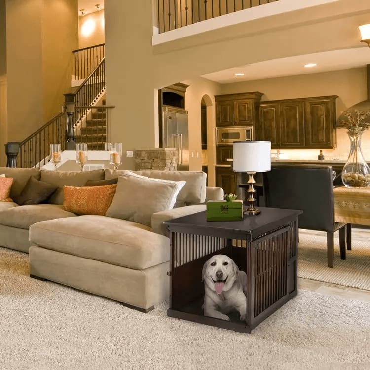 Richell End Table Dog Crate - Dog Crates