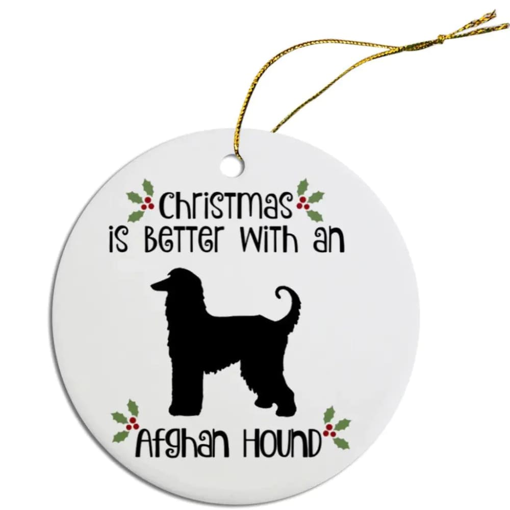 Afghan Hound Christmas Ornaments - Ornaments