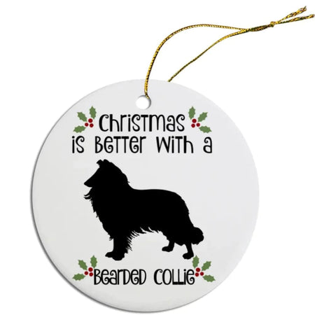 Bearded Collie Christmas Ornaments - Ornaments