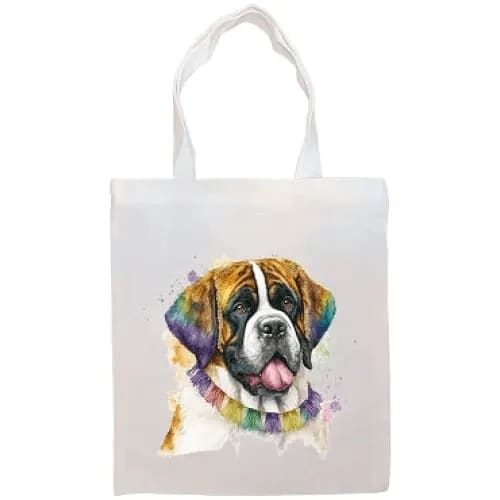 Saint Bernard Canvas Tote Bag - Tote Bag