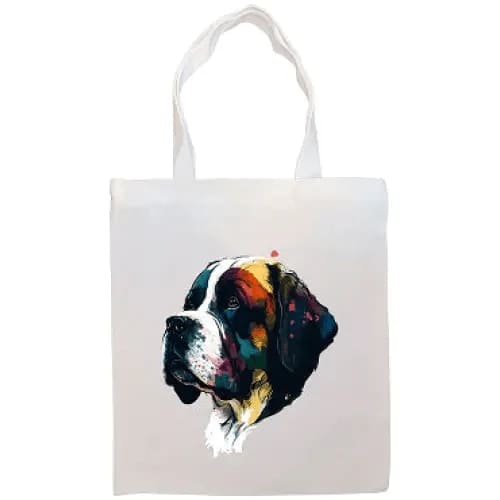 Saint Bernard Canvas Tote Bag - Tote Bag