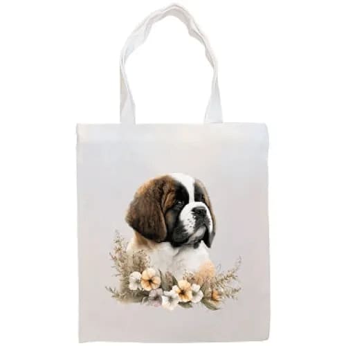 Saint Bernard Canvas Tote Bag - Tote Bag
