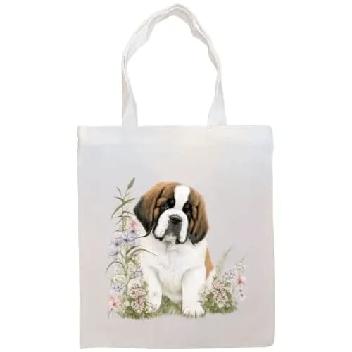 Saint Bernard Canvas Tote Bag - Tote Bag