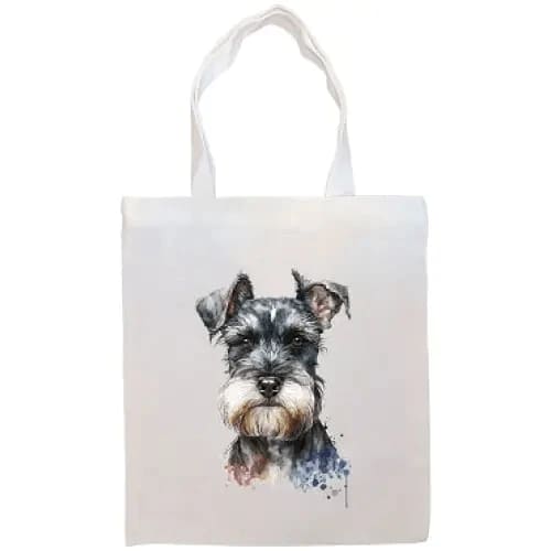 Schnauzer Canvas Tote Bag - Tote Bag