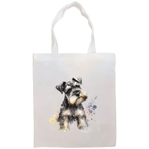 Schnauzer Canvas Tote Bag - Tote Bag