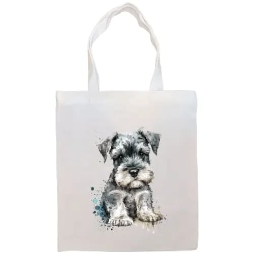 Schnauzer Canvas Tote Bag - Tote Bag