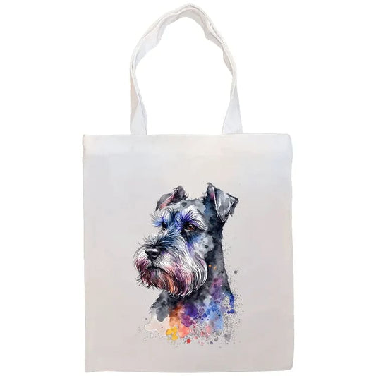 Schnauzer Canvas Tote Bag - Tote Bag