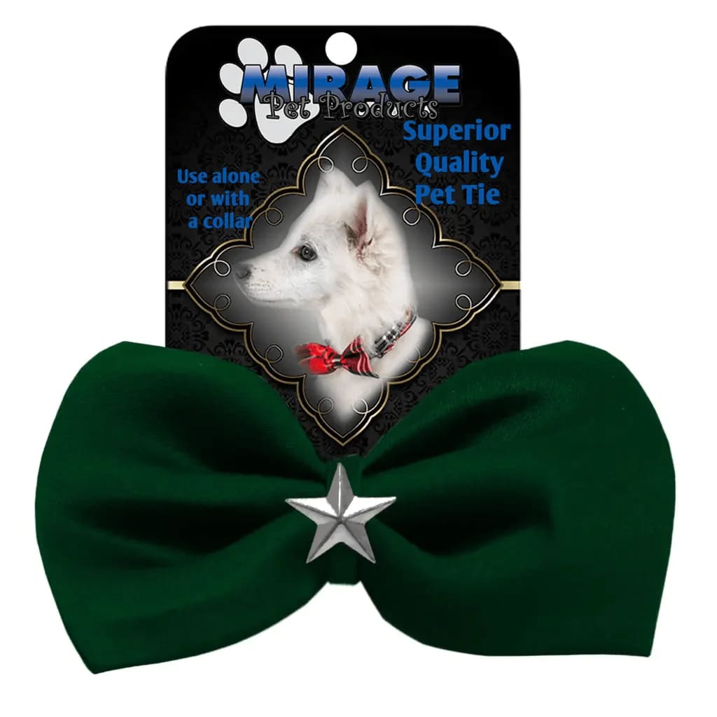 Silver Star Widget Pet Bowties - Bow Tie