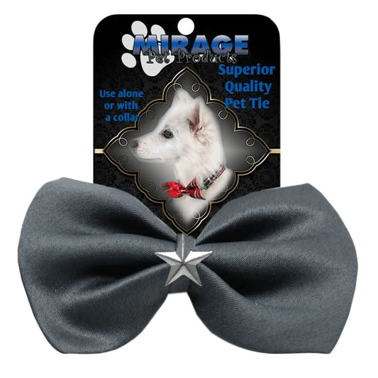 Silver Star Widget Pet Bowties - Pet Bow Tie