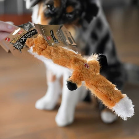 Skinneeez Extreme Quilted Fox Dog Toy - 14’’ - Skinneeez