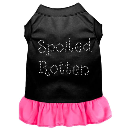 Spoiled Rotten Rhinestone Pet Dress - Pet Dress