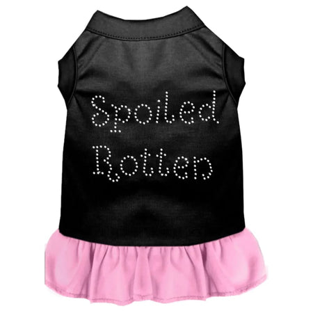 Spoiled Rotten Rhinestone Pet Dress - Pet Dress
