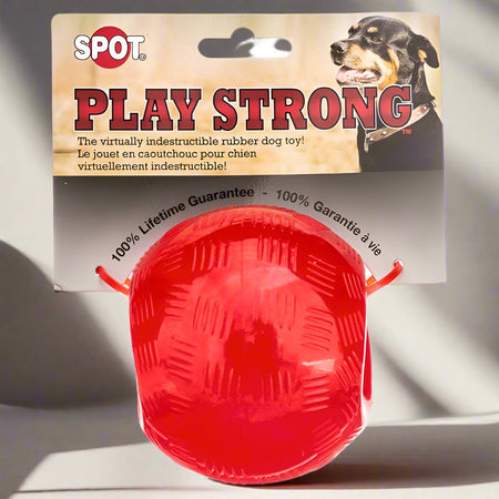 Spot “Play Strong” Rubber Ball Dog Toy - Large - Dog Toy