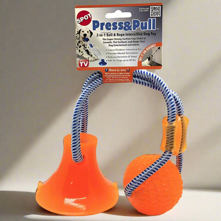 Spot Press and Pull Interactive Dog Toy - Press and Pull