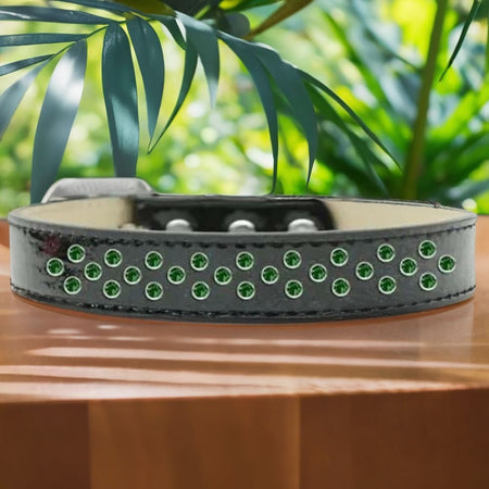 Sprinkles Ice Cream Dog Collar Emerald Green Crystals - Dog