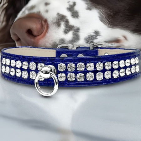 Style #72 Rhinestone Designer Croc Dog Collar - Dog Collars